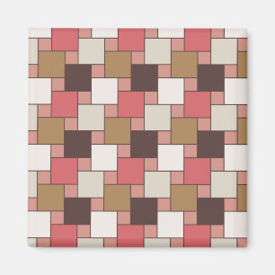 Pumpkin Spice Weave Pattern Magnet