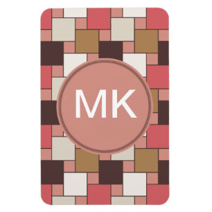 Pumpkin Spice Weave Pattern Magnet