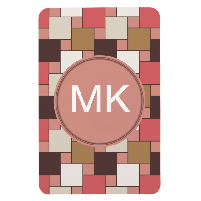 Pumpkin Spice Weave Pattern Magnet (Vertical)