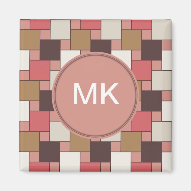 Pumpkin Spice Weave Pattern Magnet (Front)