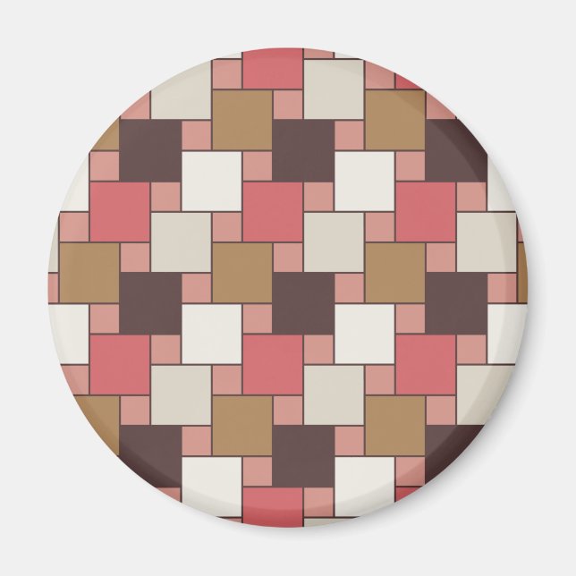 Pumpkin Spice Weave Pattern Magnet (Front)