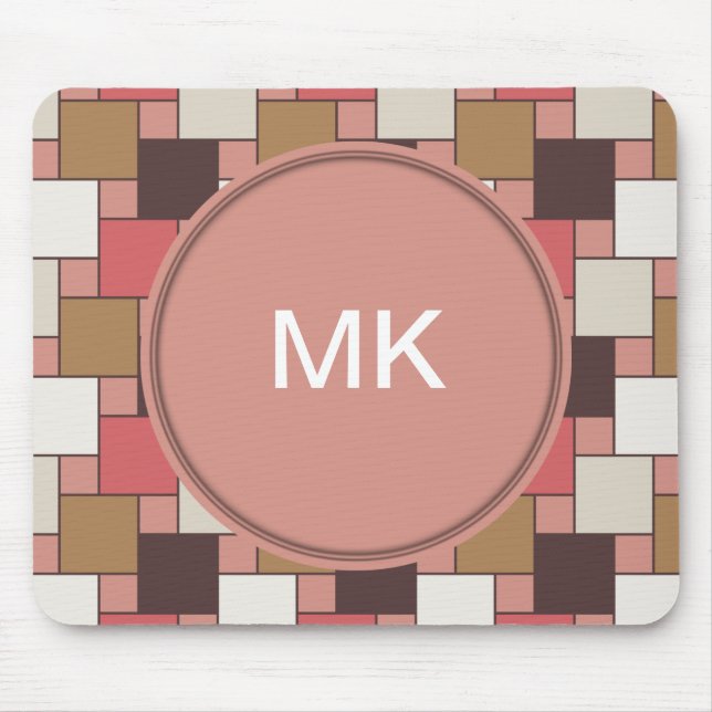 Pumpkin Spice Weave Pattern Mouse Mat (Front)