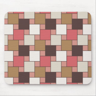 Pumpkin Spice Weave Pattern Mouse Mat