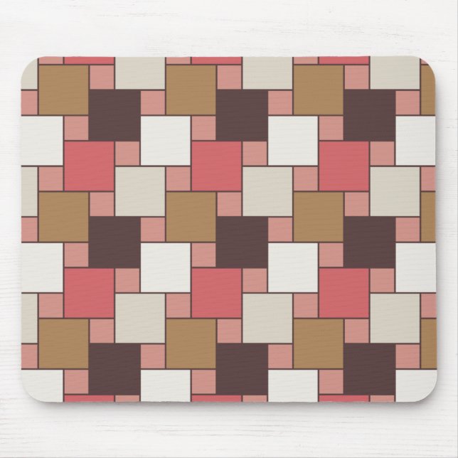 Pumpkin Spice Weave Pattern Mouse Mat (Front)