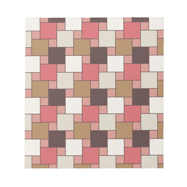 Pumpkin Spice Weave Pattern Notepad (Front)