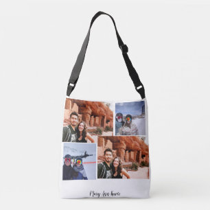 Pumpkin Spice, Yum, Personalised Photo in the back Crossbody Bag