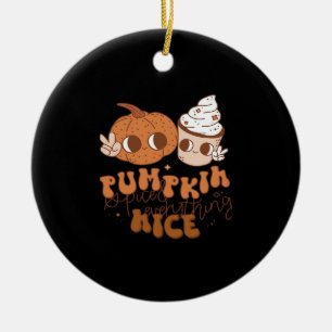 Pumpkin Spiced & Everything Nice Ceramic Tree Decoration