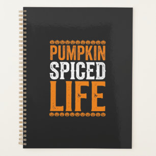 Pumpkin Spiced Life Halloween Typography Design_1 Planner