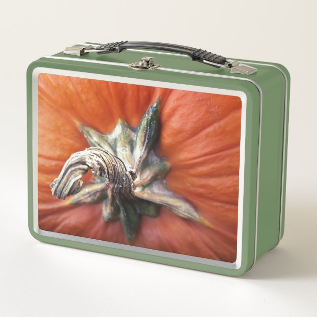 Pumpkin Spiral  Metal Lunch Box (Front)