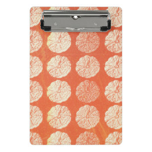Pumpkin Spiral Notebook Mini Clipboard