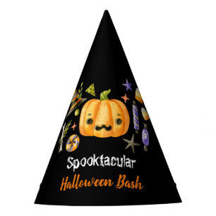 Pumpkin Spooktacular Halloween Bash Party Black Hat