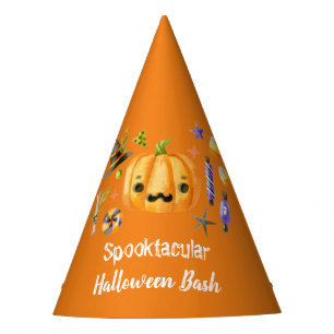 Pumpkin Spooktacular Halloween Bash Party Orange Hat