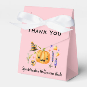Pumpkin Spooktacular Halloween Bash Party Pink Favour Box