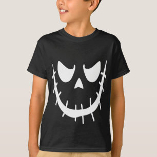 Pumpkin Spooky Fun Creepy Jack O Lantern Face T-Shirt