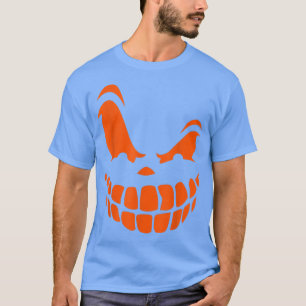 Pumpkin Spooky Halloween Face Jack O' Lantern T-Shirt