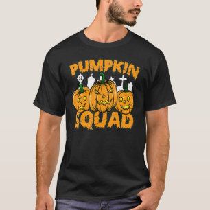 Pumpkin Squad Jackolantern Cousin Halloween Costum T-Shirt