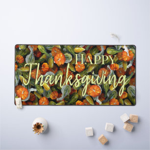 Pumpkin, Squash Autumn Harvest Desk Mat
