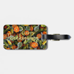 Pumpkin, Squash Autumn Harvest Luggage Tag