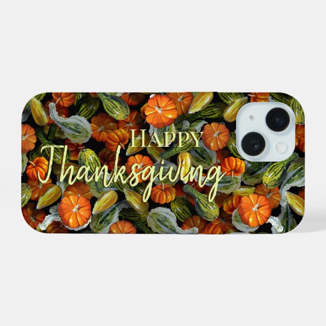 Pumpkin, Squash Autumn Harvest Phone Case (Back Horizontal)
