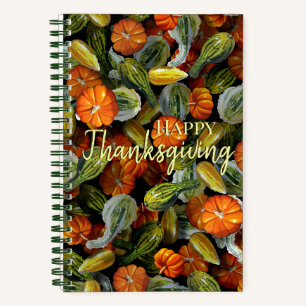 Pumpkin, Squash Autumn Harvest Spiral Notebook