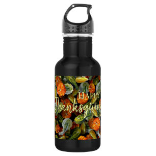 Pumpkin, Squash Autumn Harvest Water Bottle