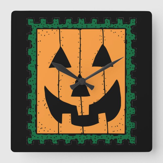 Pumpkin Stamp Clock (Front)
