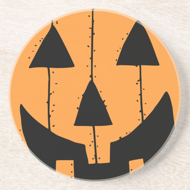Pumpkin Stamp Coaster (Front)