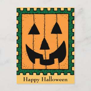 Pumpkin Stamp Postcard