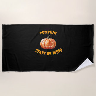Pumpkin State of Mind - Halloween Classic T-Shirt Beach Towel
