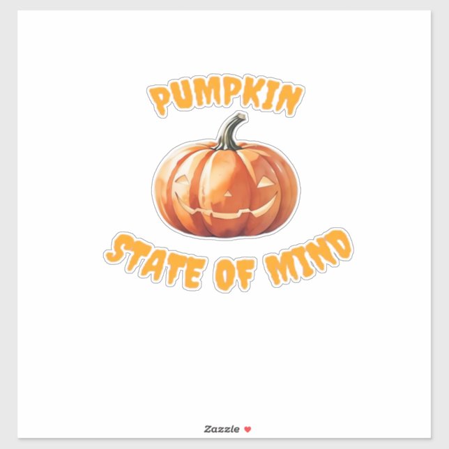 Pumpkin State of Mind - Halloween Oversized T-Shir (Sheet)