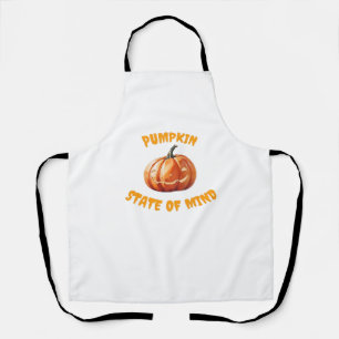 Pumpkin State of Mind - Halloween Oversized T-Shir Apron