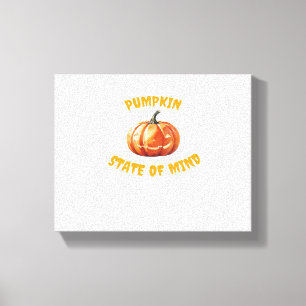Pumpkin State of Mind - Halloween Oversized T-Shir Canvas Print