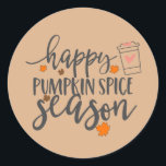 Pumpkin stickers<br><div class="desc">Happy pumpkin spice season stickers</div>