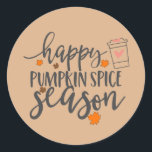 Pumpkin stickers<br><div class="desc">Happy pumpkin spice season stickers</div>