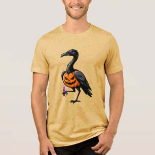 Pumpkin Stork Bird Shirt Halloween Jack O Lantern