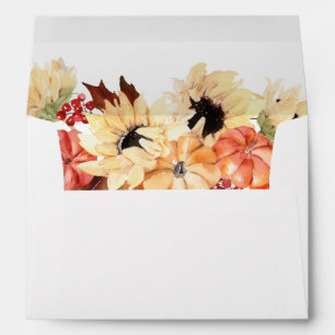 Pumpkin & Sunflower Envelope