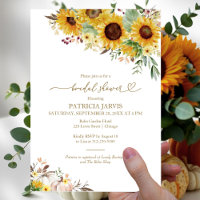 Pumpkin Sunflower Fall Bridal Shower