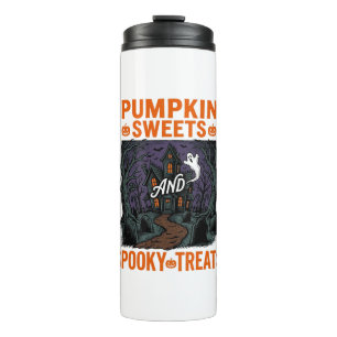 Pumpkin Sweets Shirt Spooky Treats Halloween Desig Thermal Tumbler