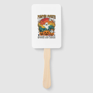 Pumpkin Sweets Spooks Treats Halloween Ghosts Pump Hand Fan