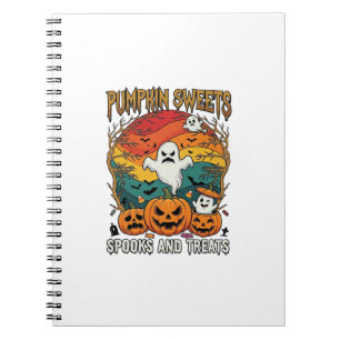 Pumpkin Sweets Spooks Treats Halloween Ghosts Pump Notebook