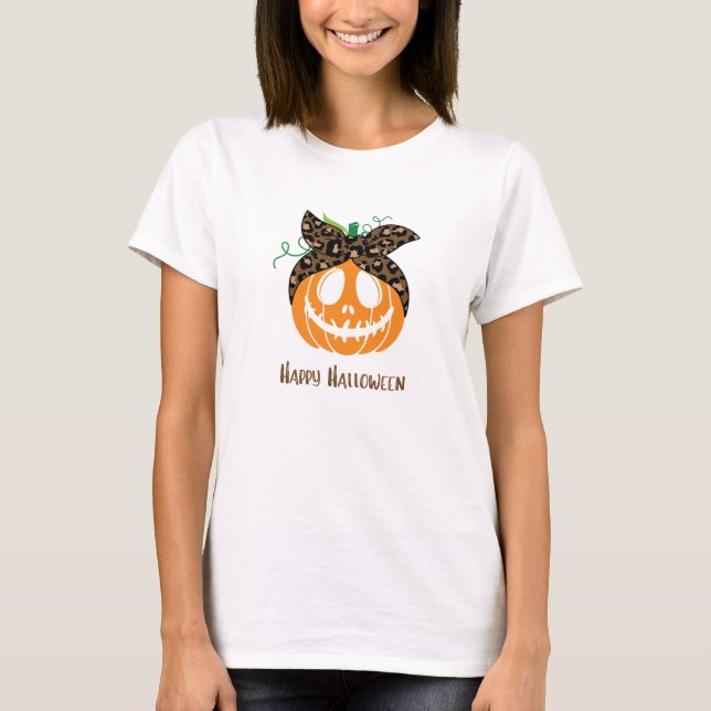 Pumpkin T-shirt, Colourful Pumpkin Shirt (Front)
