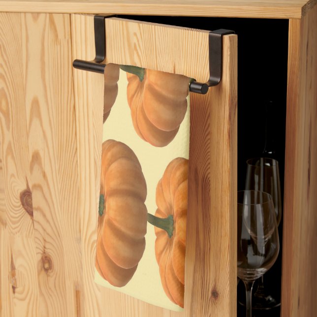 Pumpkin  tea towel (Thirds Fold)