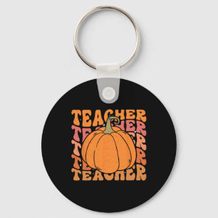 Pumpkin Teacher Fall Thanksgiving Back To School Key Ring