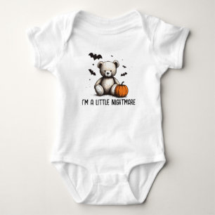 Pumpkin Teddy Baby Shower Bodysuit