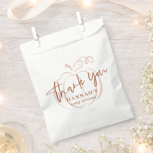 Pumpkin Terracotta Bohemian Earthy Baby Shower Favour Bags