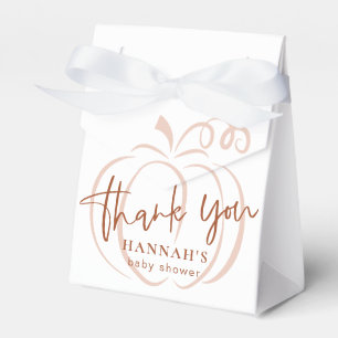 Pumpkin Terracotta Bohemian Earthy Baby Shower Favour Box