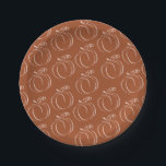 Pumpkin Terracotta Bohemian Earthy Baby Shower Paper Plate<br><div class="desc">Embrace the warmth of autumn with our Earthy Bohemian Terracotta Pumpkin baby shower collection. Featuring an elegant pumpkin motif and rustic burnt orange hues,  this set includes beautifully crafted invitations,  signs,  thank you cards,  and décor. Perfect for creating a cosy,  boho-inspired celebration with earthy tones and timeless charm #zazzlemade</div>