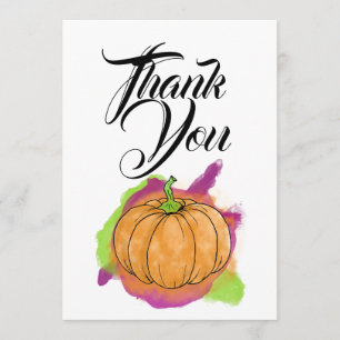 Pumpkin Thank You card