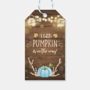 Pumpkin Thank You Tag Rustic Fall Wood Lights