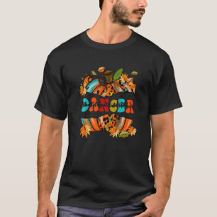 Pumpkin Thankful Grateful Blessed Dancer Autumn Fa T-Shirt